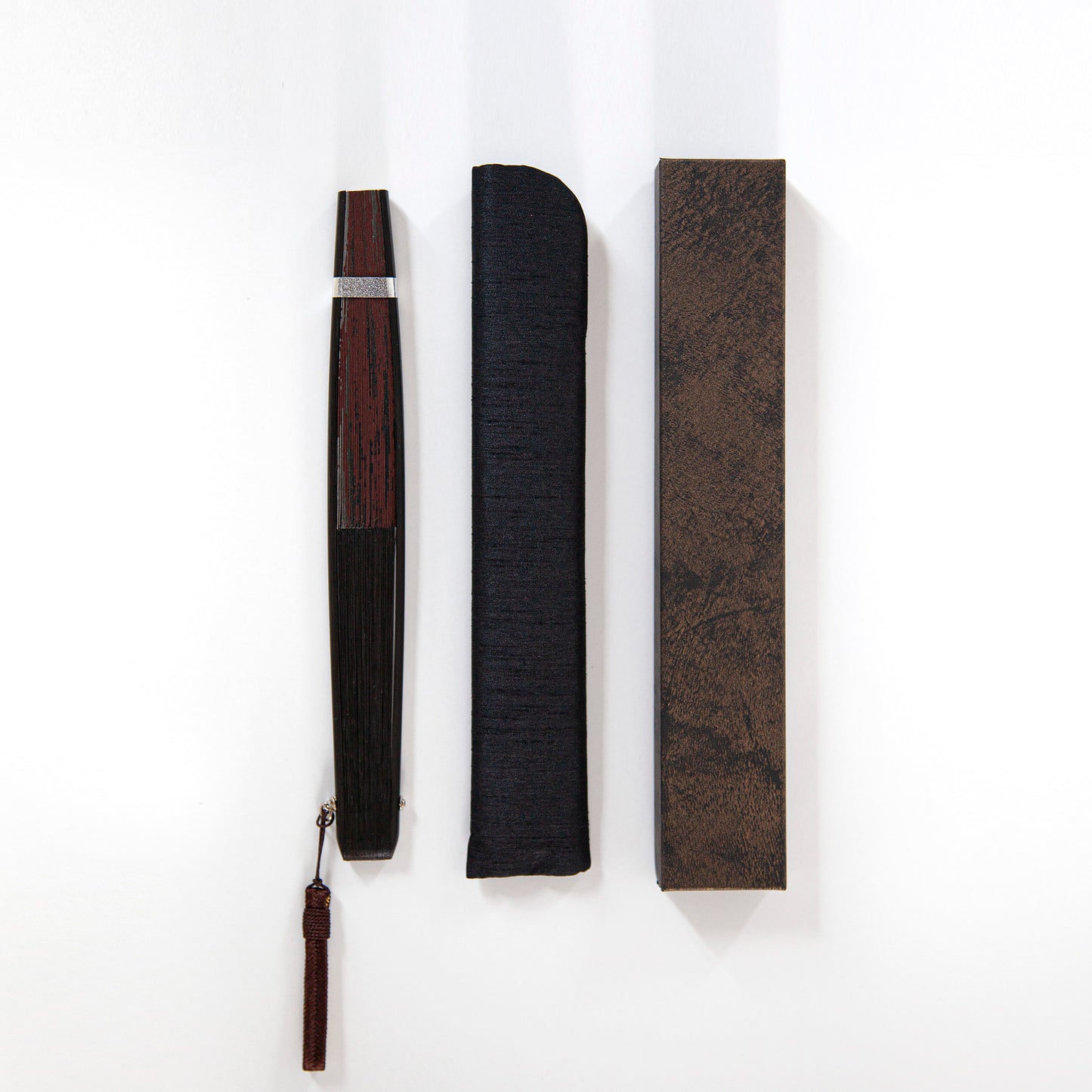 オリジナル扇子・墨黒(扇子袋付き)