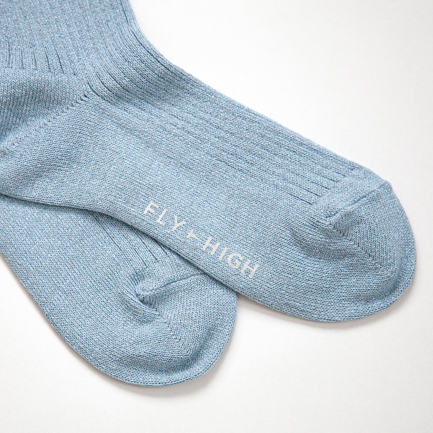 和紙のくつした|リブ(スモークブルー)