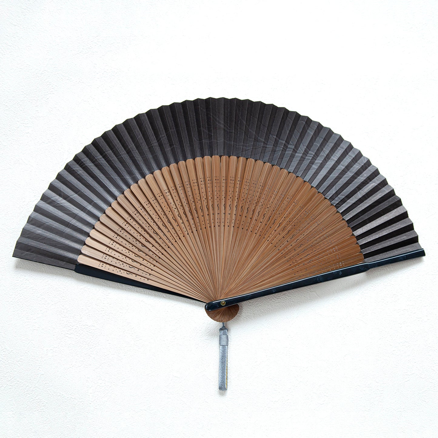 オリジナル扇子・柳 大短地(扇子袋付き)