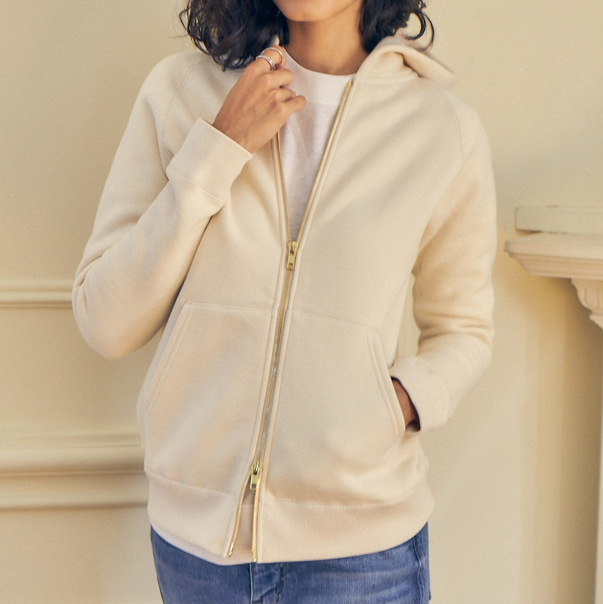 Hooded Sweatshirt – Unbleached