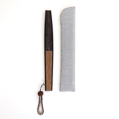 FOLDING FAN WITH POUCH 