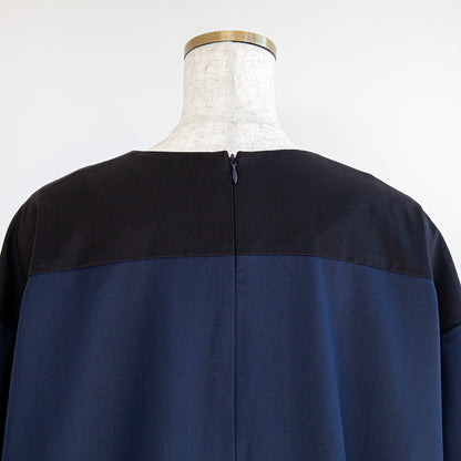 ブラック×ネイビーのワンピース