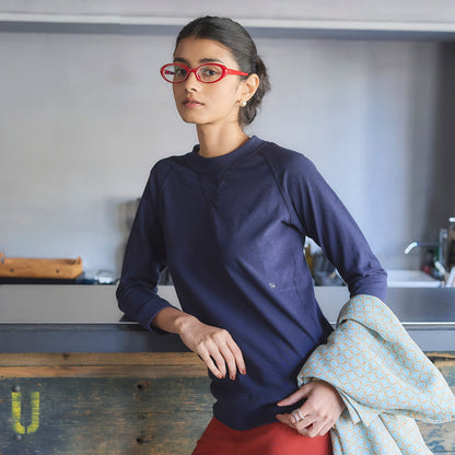 Custom T-shirt – Navy (3/4 Sleeve) 